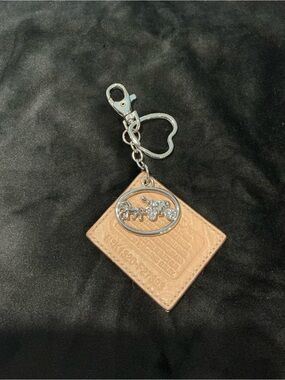 Handmade key/bag charm with Coach creed